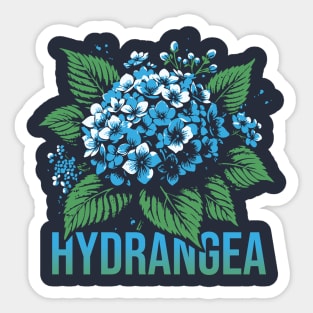 Blue Hydrangea - First Signs Of Spring Sticker